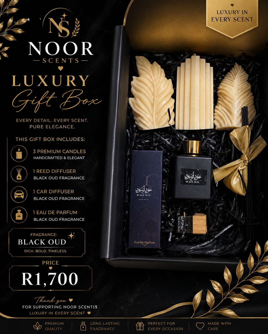 Black Oud Luxury Fragrance Set