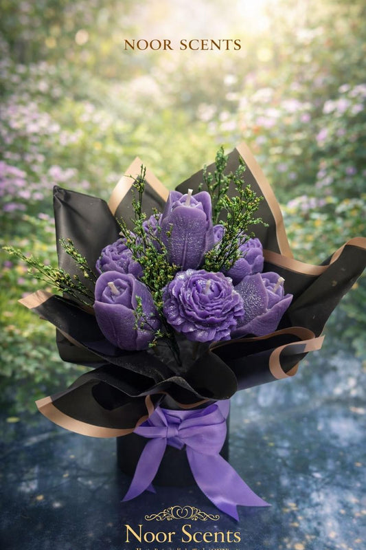 Limited Edition Purple Candle Bouquet