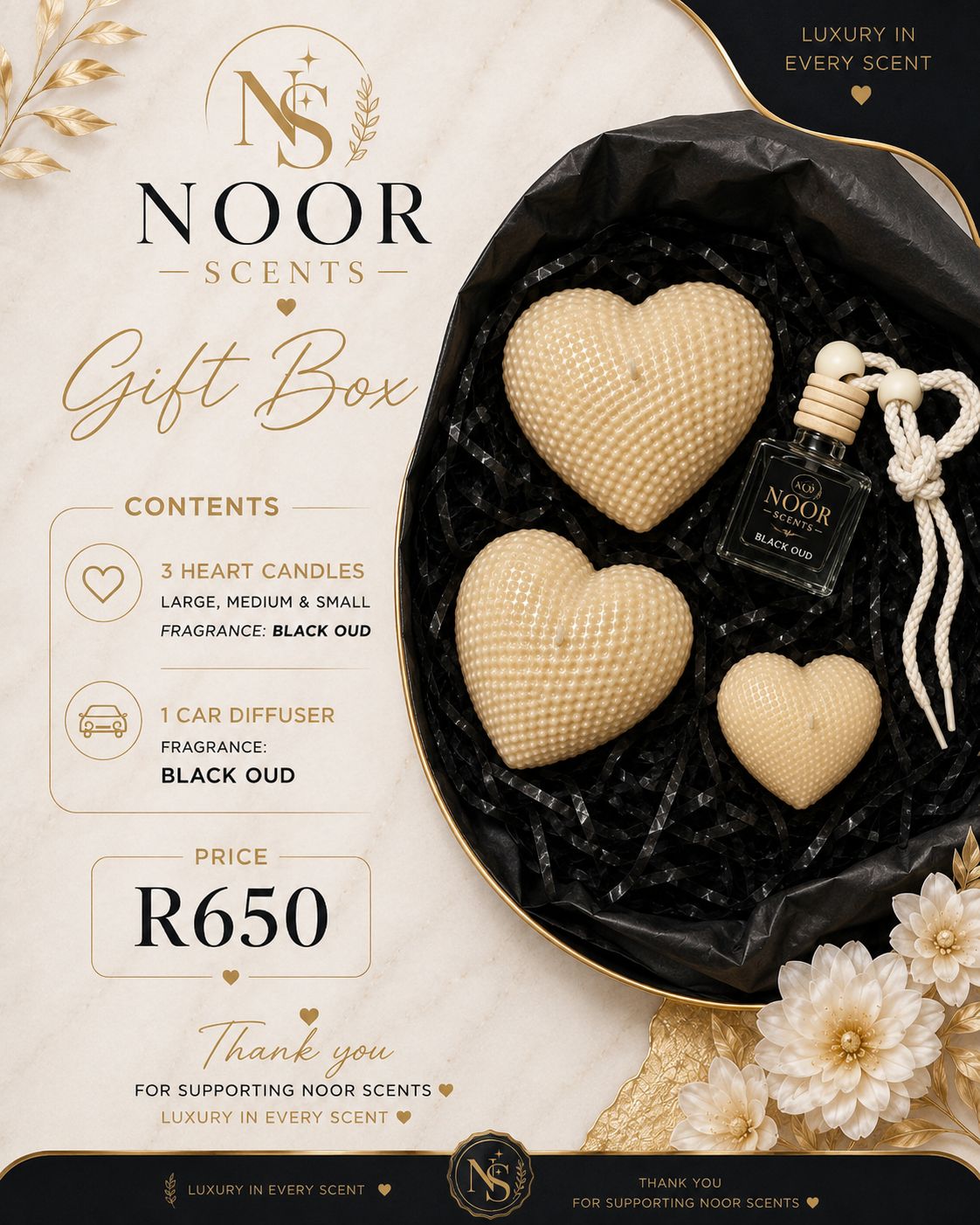 Black Oud Heart Gift Box
